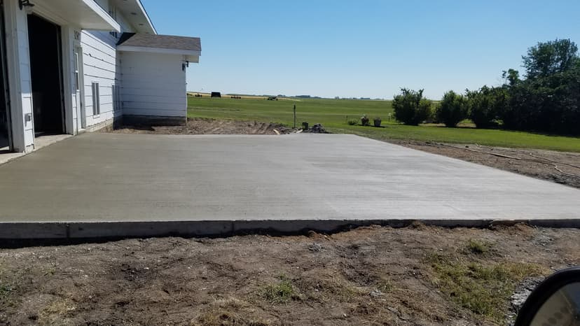 DRIVEWAYS & SIDEWALKS done by Olson Construction in North Eastern North Dakota