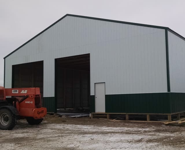 POLE BUILDINGS done by Olson Construction in North Eastern North Dakota